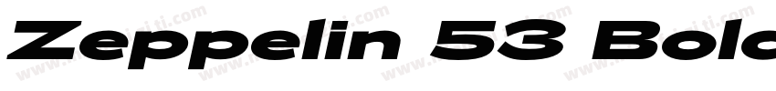 Zeppelin 53 Bold字体转换